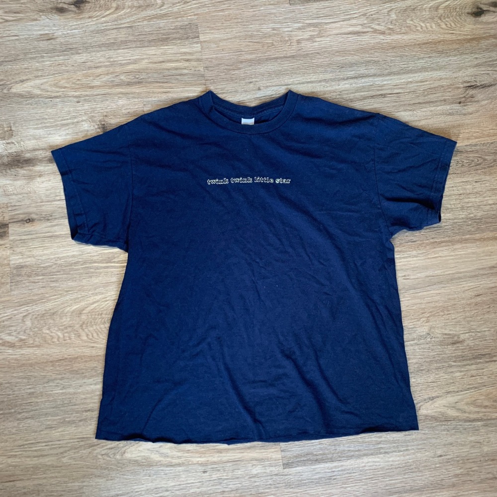 DIY Twink Twink Little Star Embroidered Graphic T-Shirt Mens Large - slight crop - Picture 2 of 6